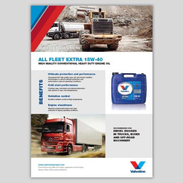Show details for All Fleet Extra 15W-40  (Leaflet) Picture of All Fleet Extra 15W-40  (Leaflet)