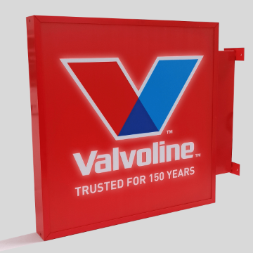 Valvoline double-side lightbox 70x70 Valvoline double-side lightbox 70x70