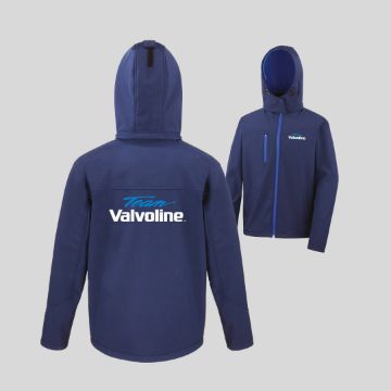 Show details for Hooded Team Valvoline Soft Shell Picture of Hooded Team Valvoline Soft Shell