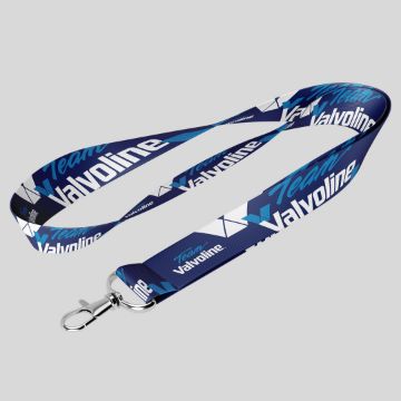 Show details for Team Valvoline Lanyard (blue or red) with card holder Blue