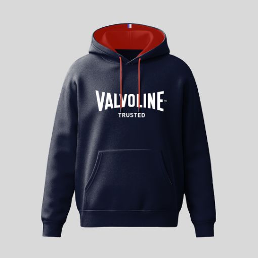 Picture of Embroidered Team Valvoline Dark Blue/Red Hoodie